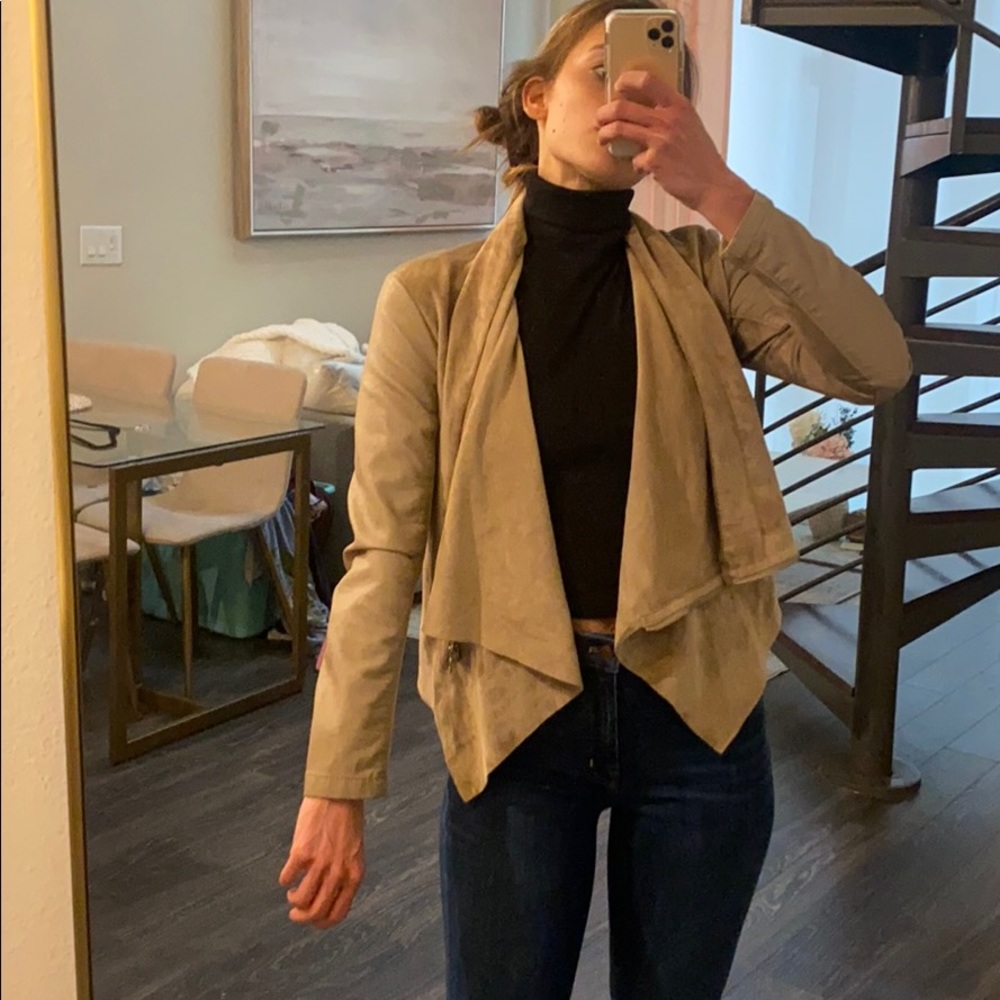 BlankNYC suede/ leather combo jacket